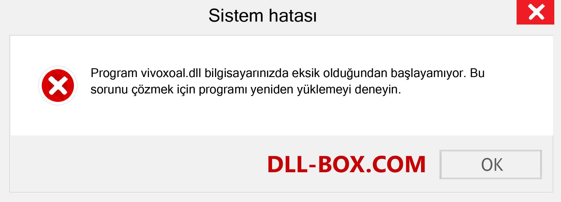 vivoxoal.dll dosyası eksik mi? Windows 7, 8, 10 için İndirin - Windows'ta vivoxoal dll Eksik Hatasını Düzeltin, fotoğraflar, resimler